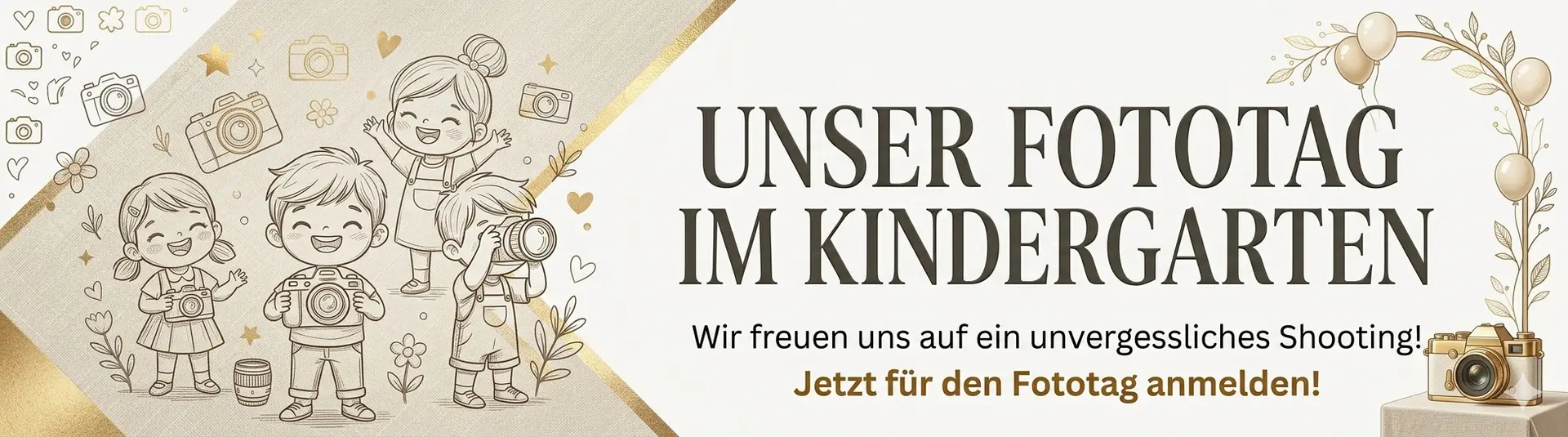 Anmeldung Fototag im Kindergarten