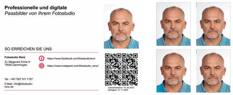 BIOMETRISCHE PASSBILDER Preise Fotostudio Renz BIOMETRISCHE PASSBILDER Preise Fotostudio Renz