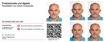 Passbild-Beiblatt-4er-set